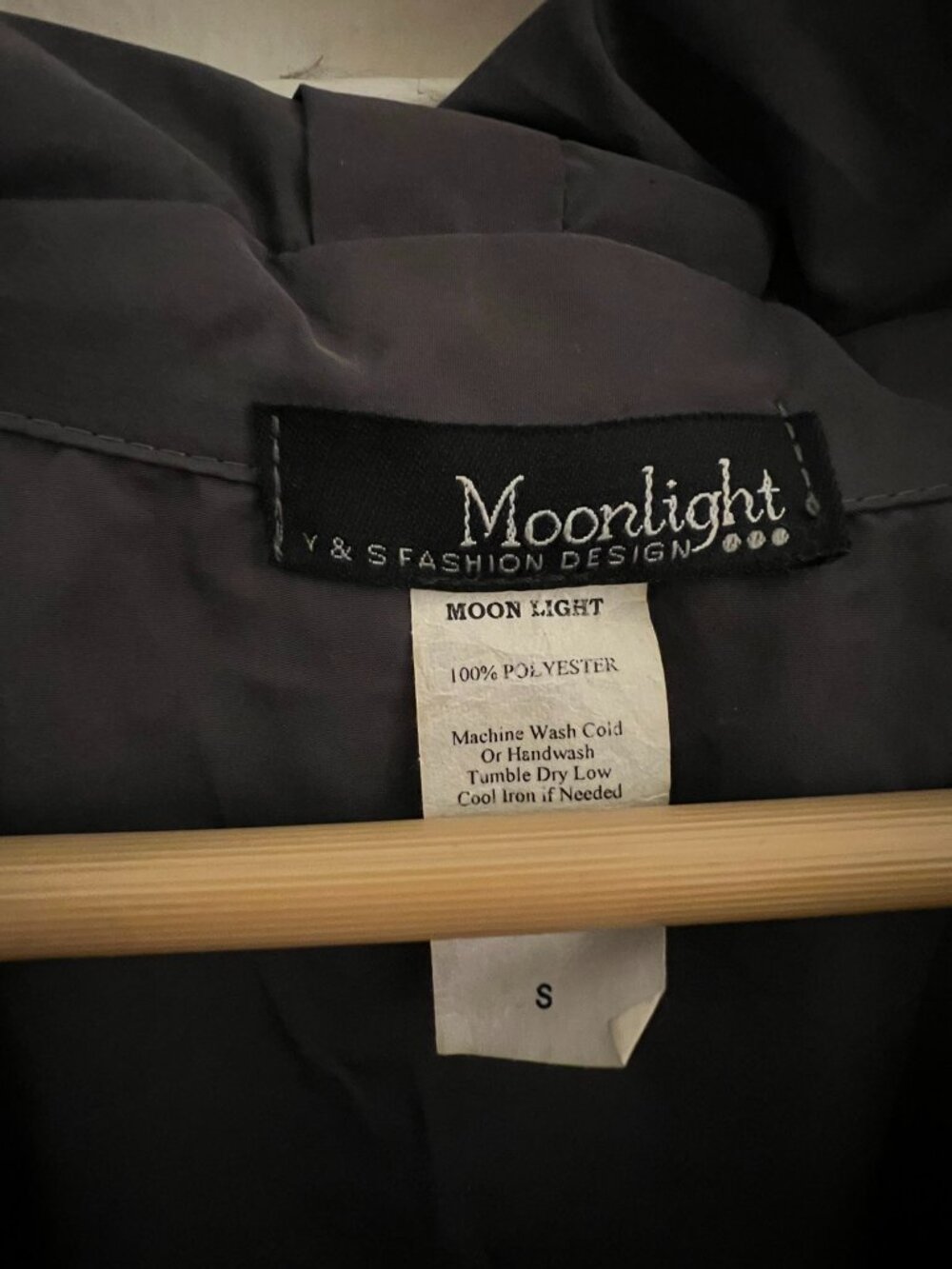 Storm Gray Spring Raincoat - Picture 3 of 4